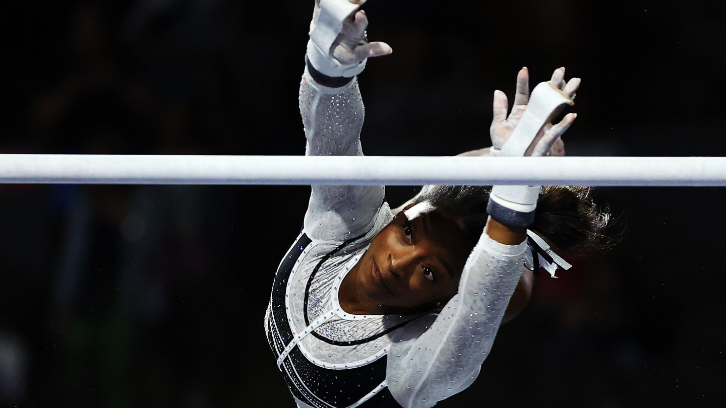 Simone Core Simone Biles wows in comeback gymnastics meet - NBC Sports