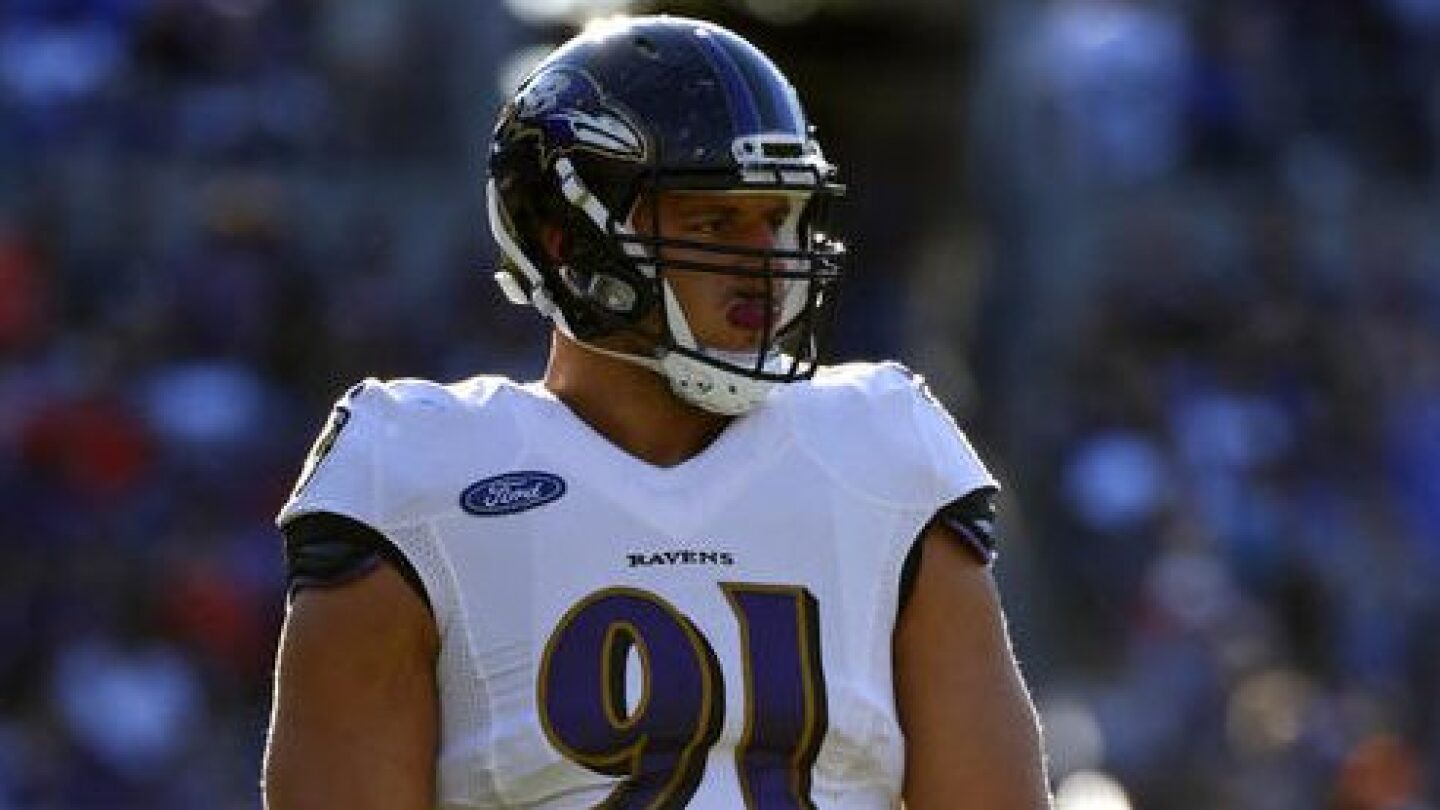 Ravens try 304-pound rookie defensive lineman Patrick Ricard at ...