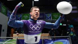 Image for Weston dominates for skeleton gold, Team GB's first medal at 2026 Games