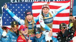 Image for Olympic gold medalists Breezy Johnson and Mikaela Shiffrin highlight women’s team combined