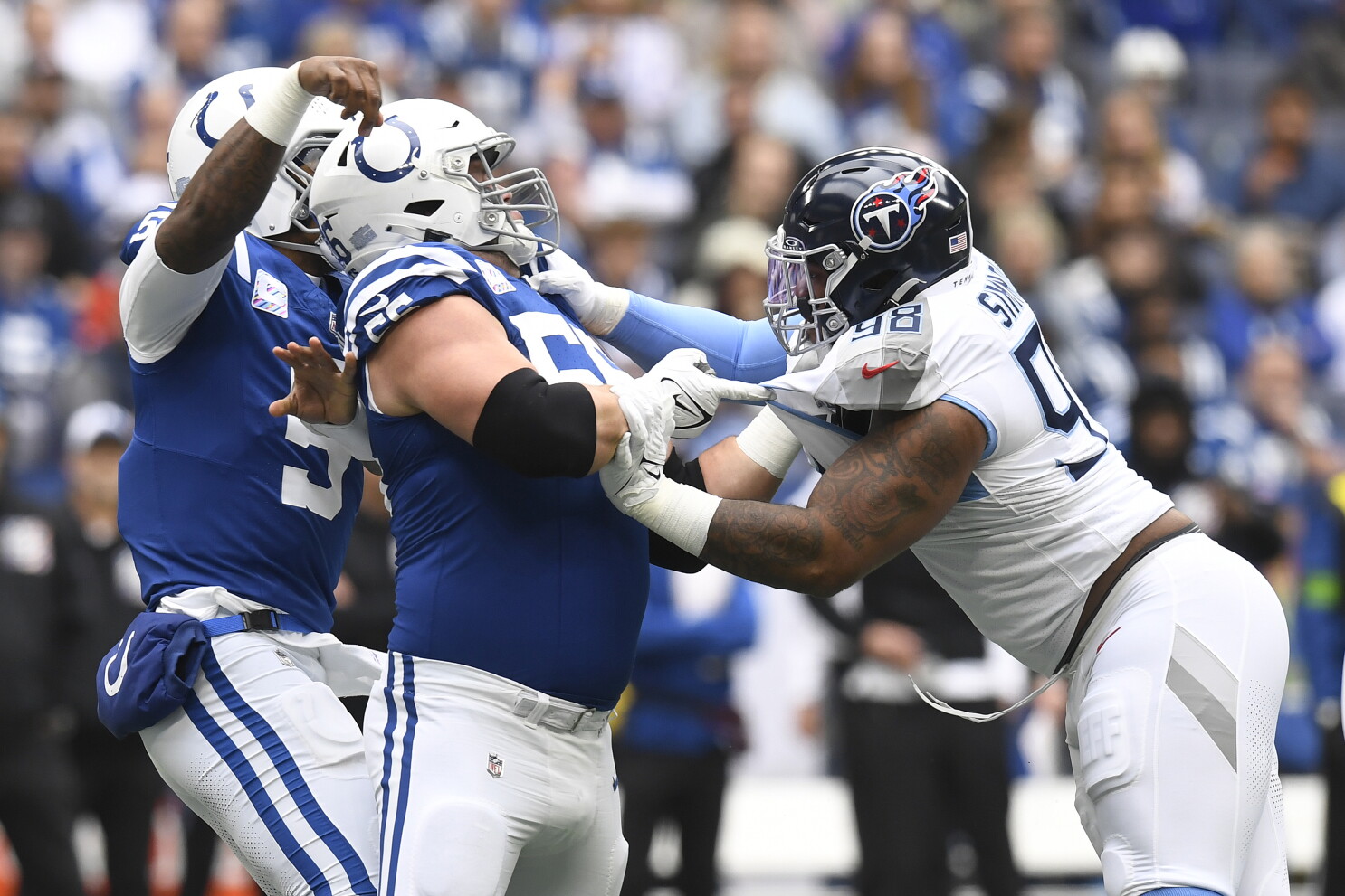 Jeffery Simmons, Quenton Nelson will renew their rivalry at Bears-Seahawks Monday night