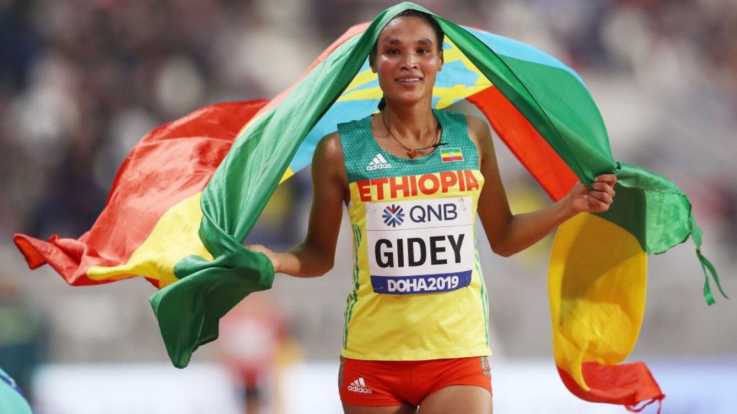 Letesenbet Gidey, world-record holder in 5000m, 10,000m, sets marathon debut - NBC Sports