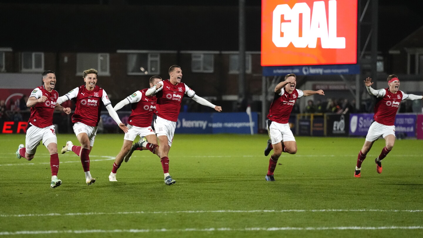 Photo: nbcsports.com Fleetwood Town v Arsenal - Carabao Cup - Fourth Round - Highbury Stadium