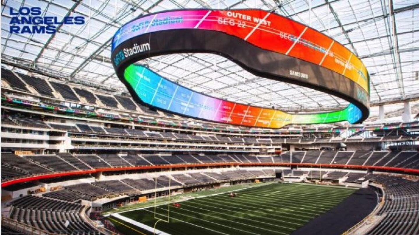 Nbc Capacity Largest video display in NFL is complete - NBC Sports