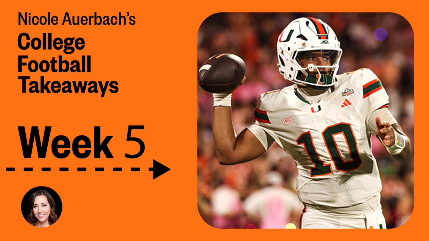 Takeaways from College Football Week 5: Miami looks elite, Alabama’s offense rolls