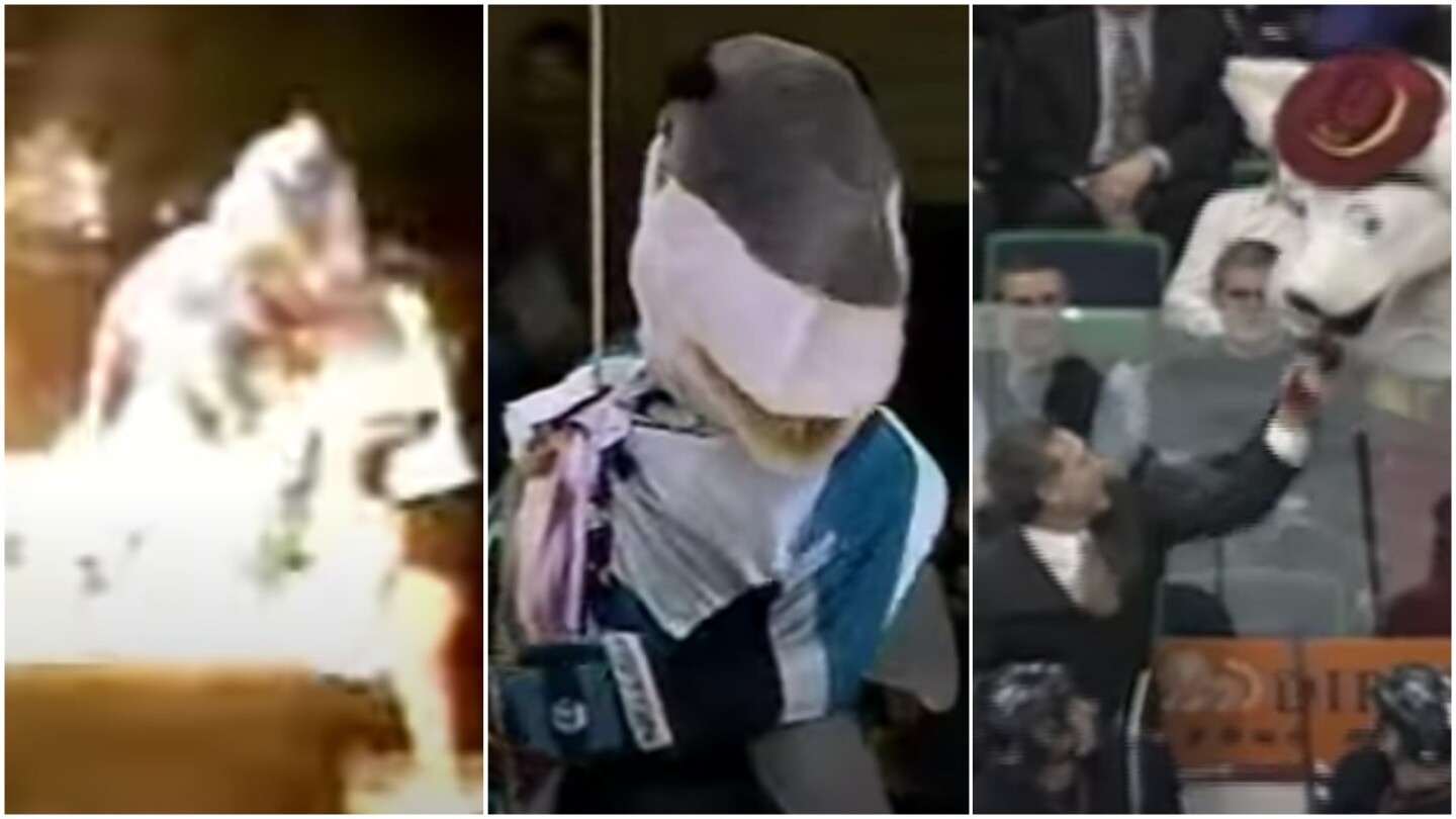 PHT Time Machine: The wildest hockey mascot mishaps - NBC Sports