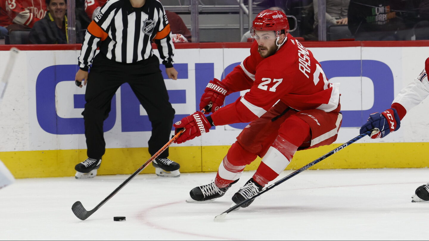 Mike Rasmussen Red Wings forward Michael Rasmussen suspended for 2 games - NBC Sports
