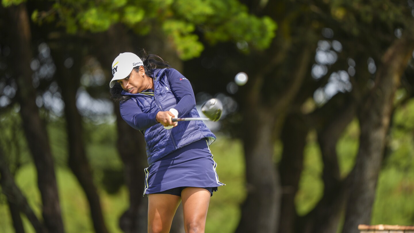 Megha Ganne goes out on the first hole on the way to the amateur of the American ladies on Anna Davis Megha Ganne goes out on the first hole on the way to the amateur of the American ladies on Anna Davis