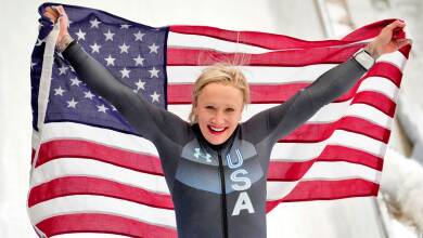 Image for 'My Favorite Olympian/Paralympian' Podcast: Kaillie Humphries endured Stage 4 endometriosis and IVF on her journey to becoming a mother