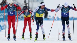 Image for  France scores men's 4x7.5 km relay gold in biathlon showdown