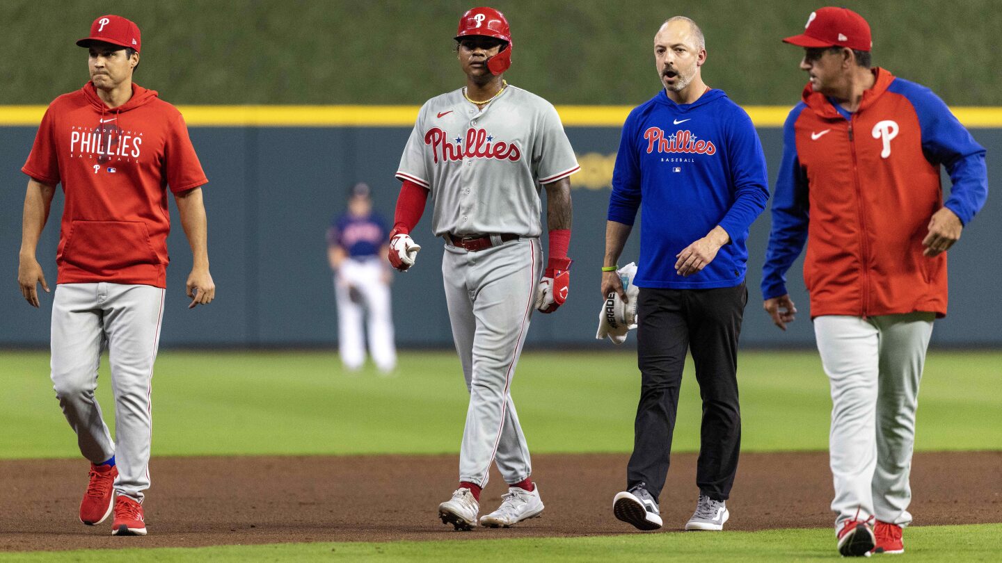 Phillies put Cristian Pache on 10-day IL with knee injury - NBC Sports