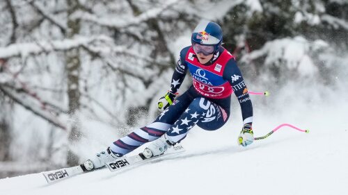 Image for Lindsey Vonn crashes in Crans Montana downhill, race cancelled shortly after