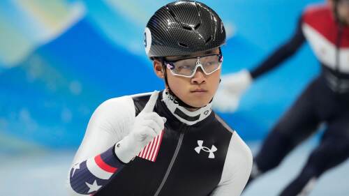 Image for Corinne Stoddard, Andrew Heo skate to the podium in Dordrecht