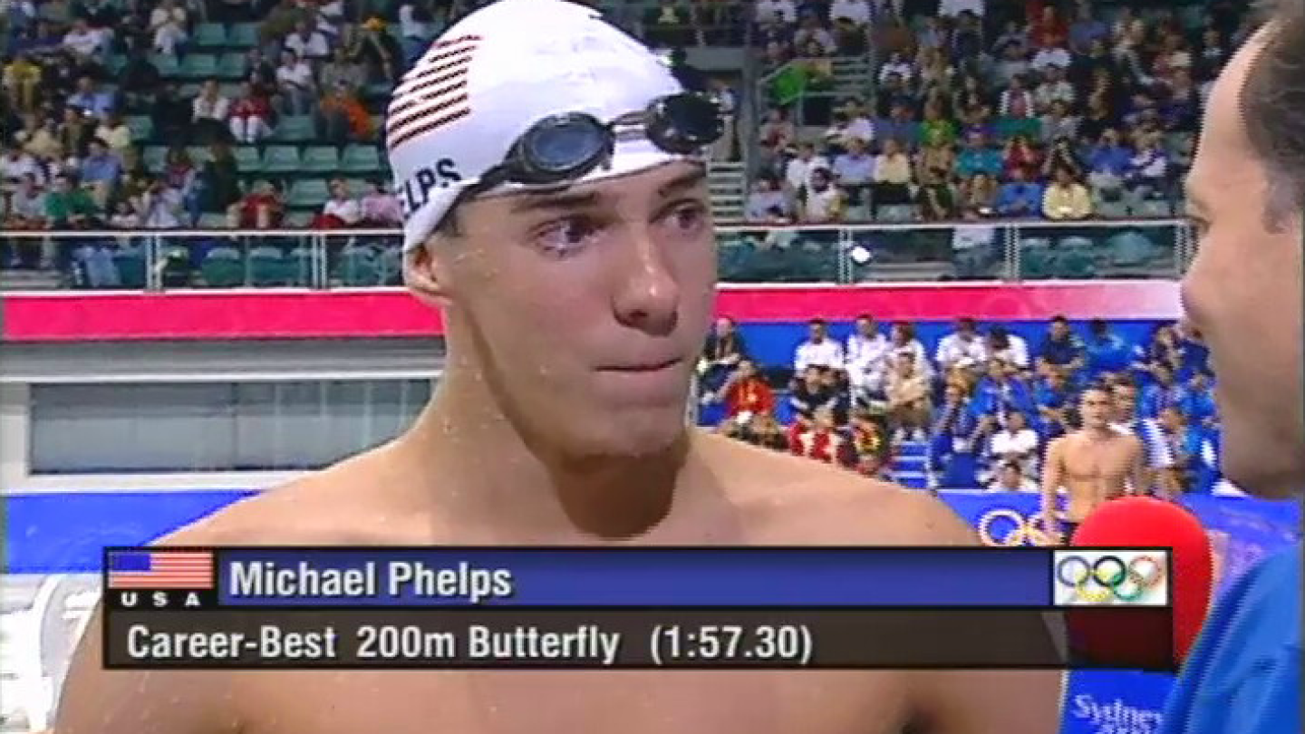 Flashback Michael Phelps at the Sydney 2000 Olympics NBC Sports