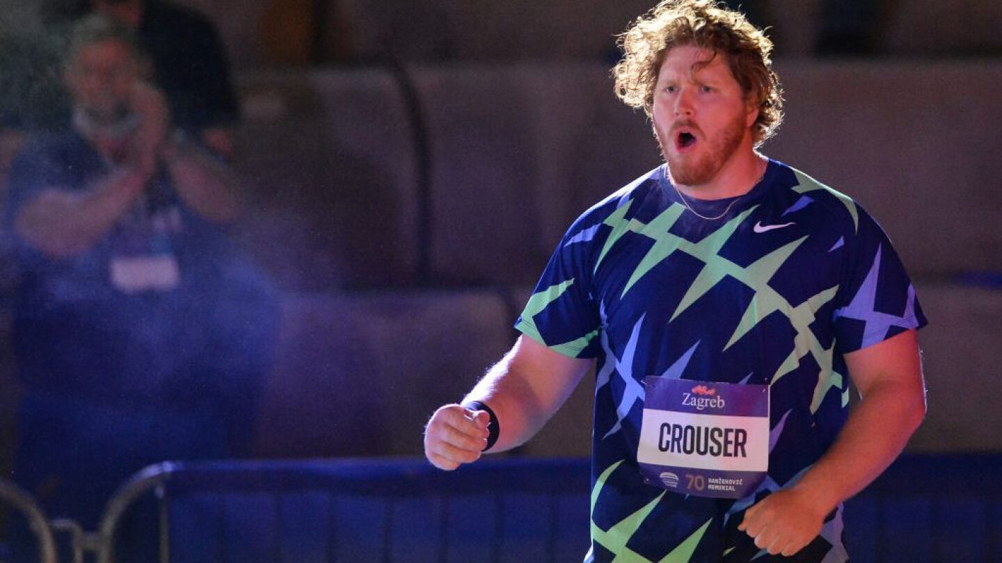 Crouser Ryan Crouser breaks world indoor shot put record with 2 best throws in ...