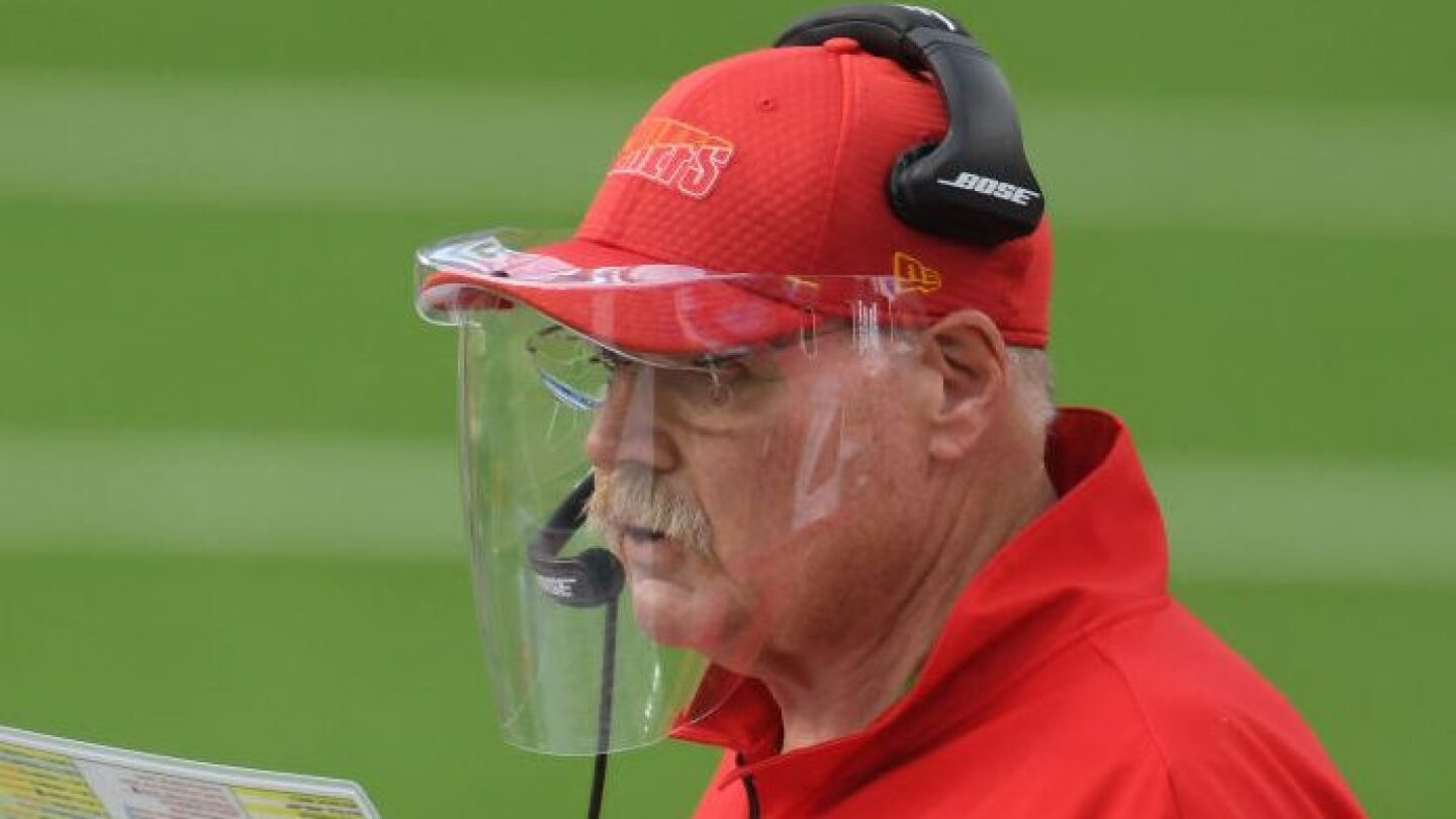 Andy Reid’s face shield now an artifact at the Pro Football Hall of ...