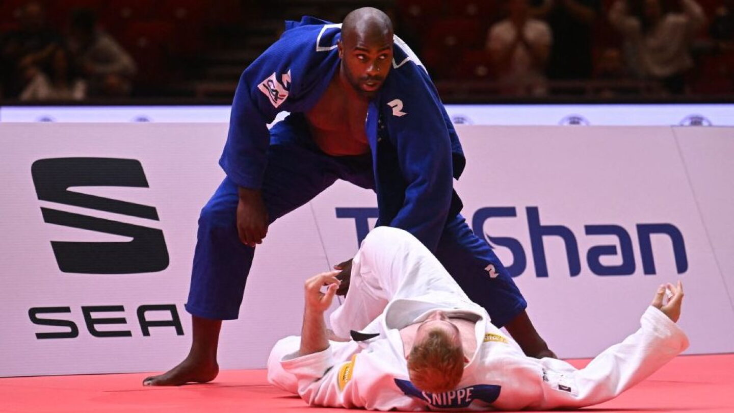 Photo Teddy Rinner France's Teddy Riner extends record with 11th world title in judo - NBC ...