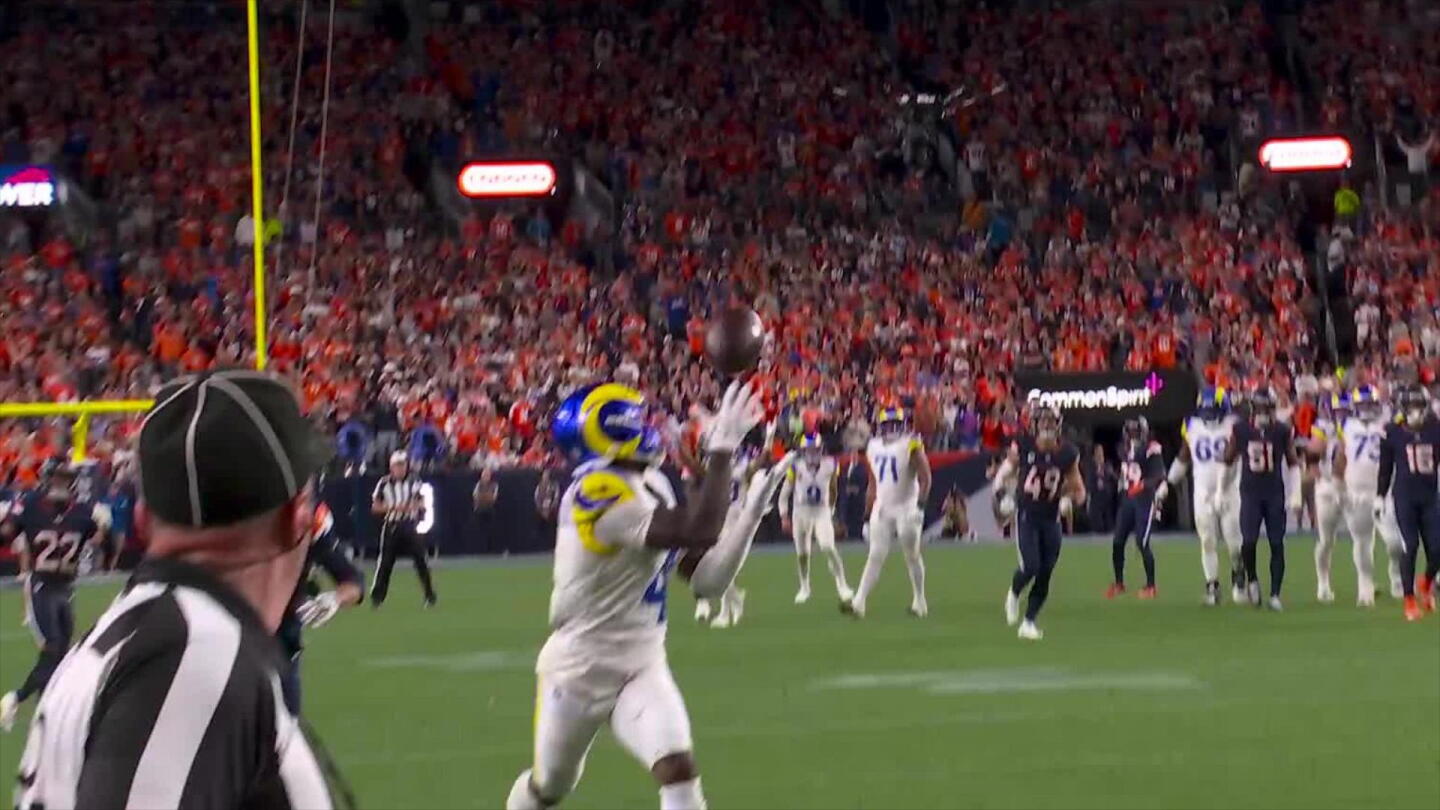 Konata Mumpfield’s 48-yard touchdown gives Rams the late lead vs. Broncos