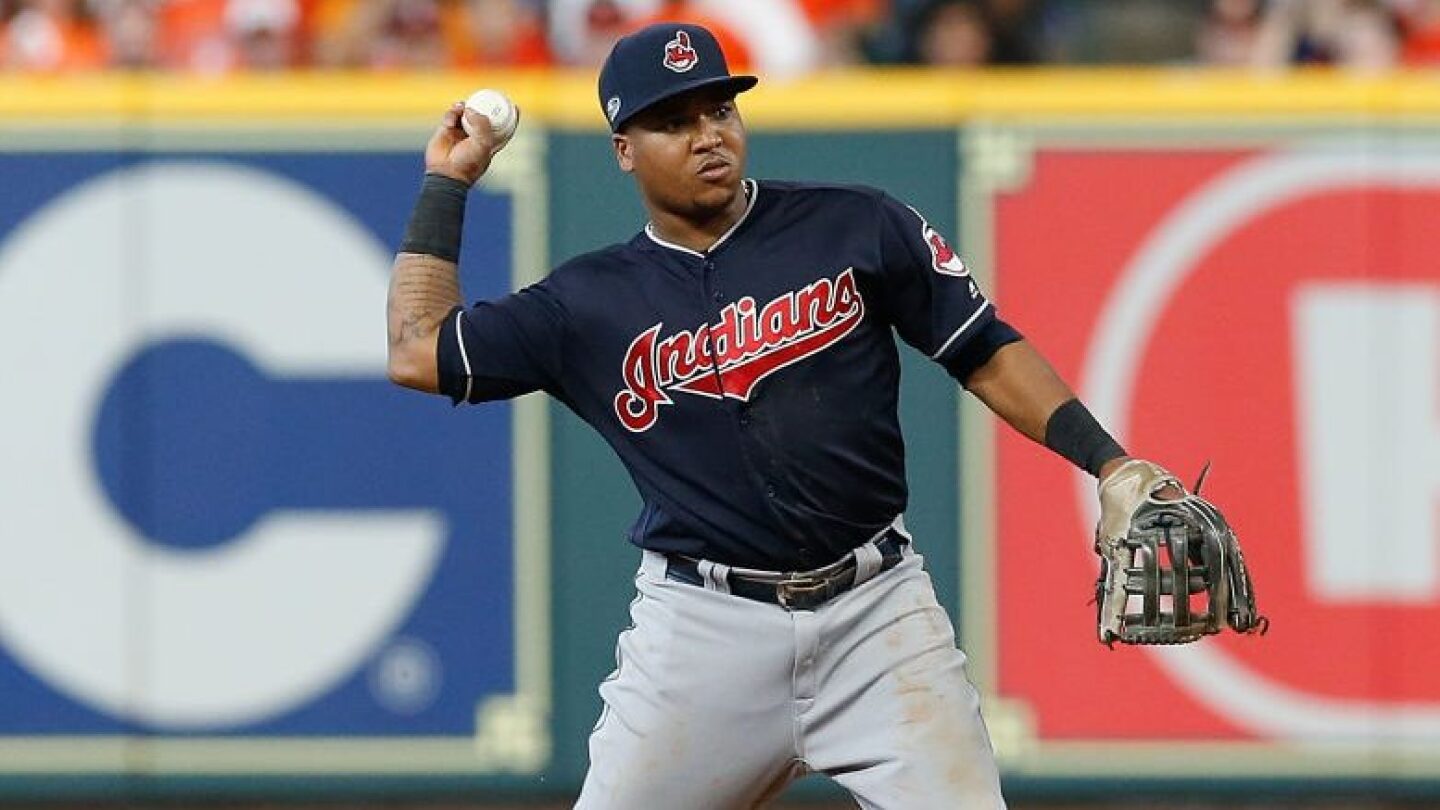 Video: Jose Ramirez falls over on incredible double play - NBC Sports