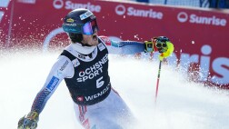 Image for Atle Lie McGrath wins slalom in Wengen, Lucas Pinheiro Braathen takes second