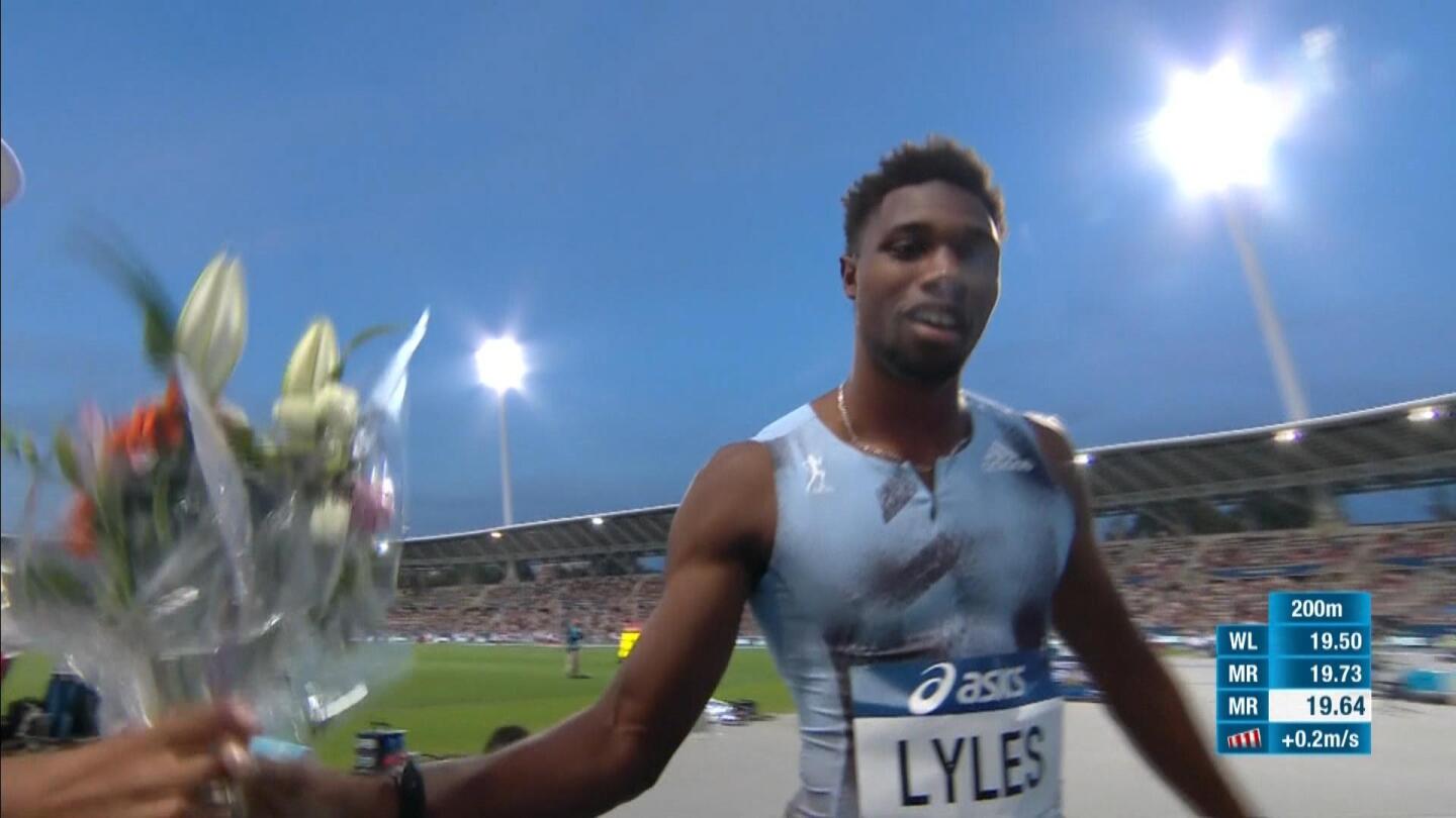 Noah Lyles wins men's 200 meters at Diamond League Paris NBC Sports