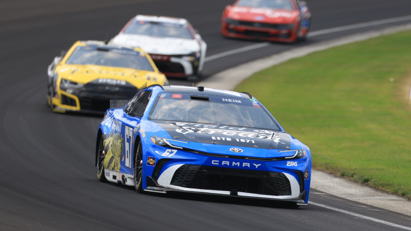 Corey Heim executes daring pass on final restart and holds on for historic Brickyard 400 victory - NBC Sports