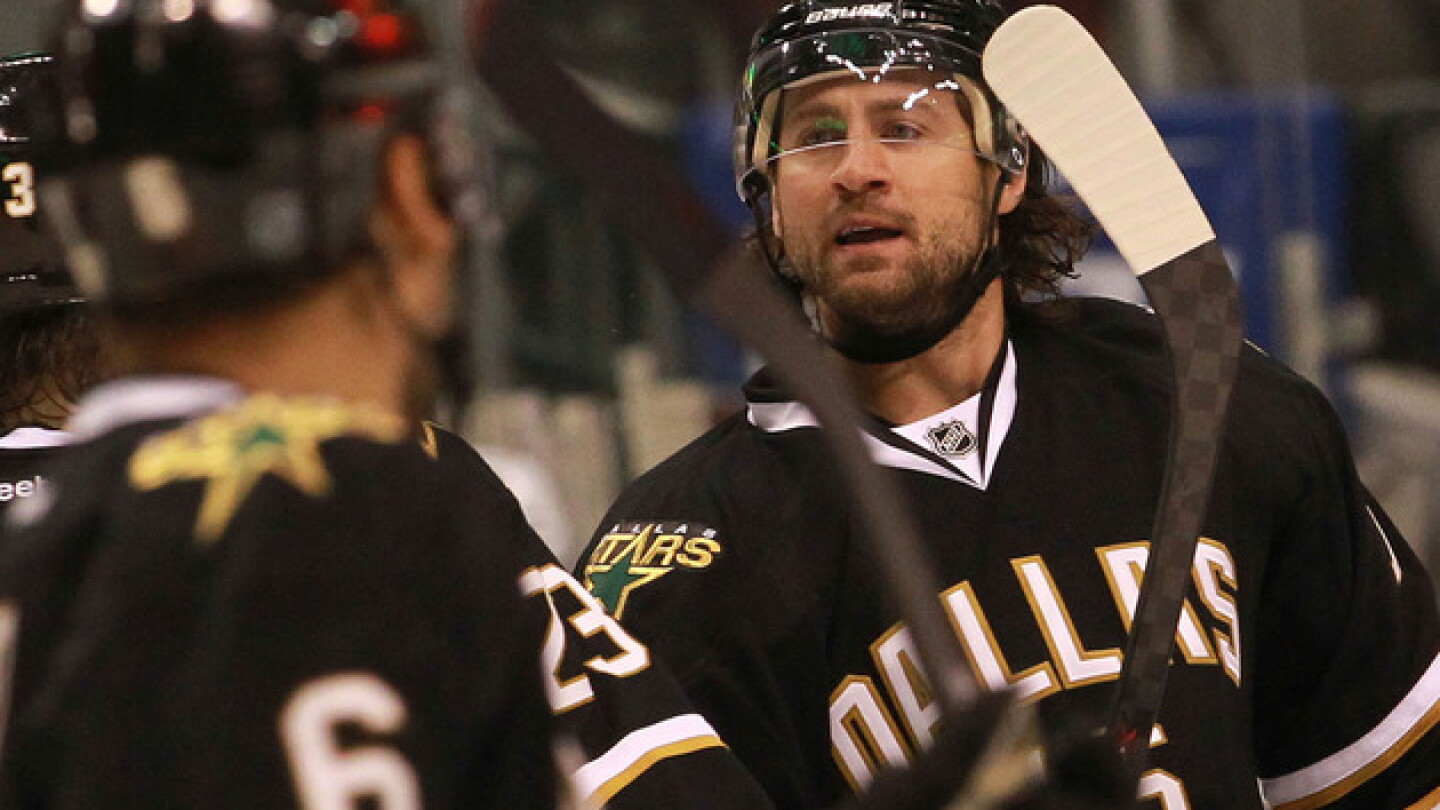 Burish Adam Burish chucks a Jets player's glove into the crowd - NBC Sports