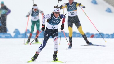 Image for France’s Michelon hits gold target in women’s 12.5km biathlon 