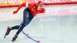 Image for Sander Eitrem demolishes 5000m record en route to gold in Olympic debut