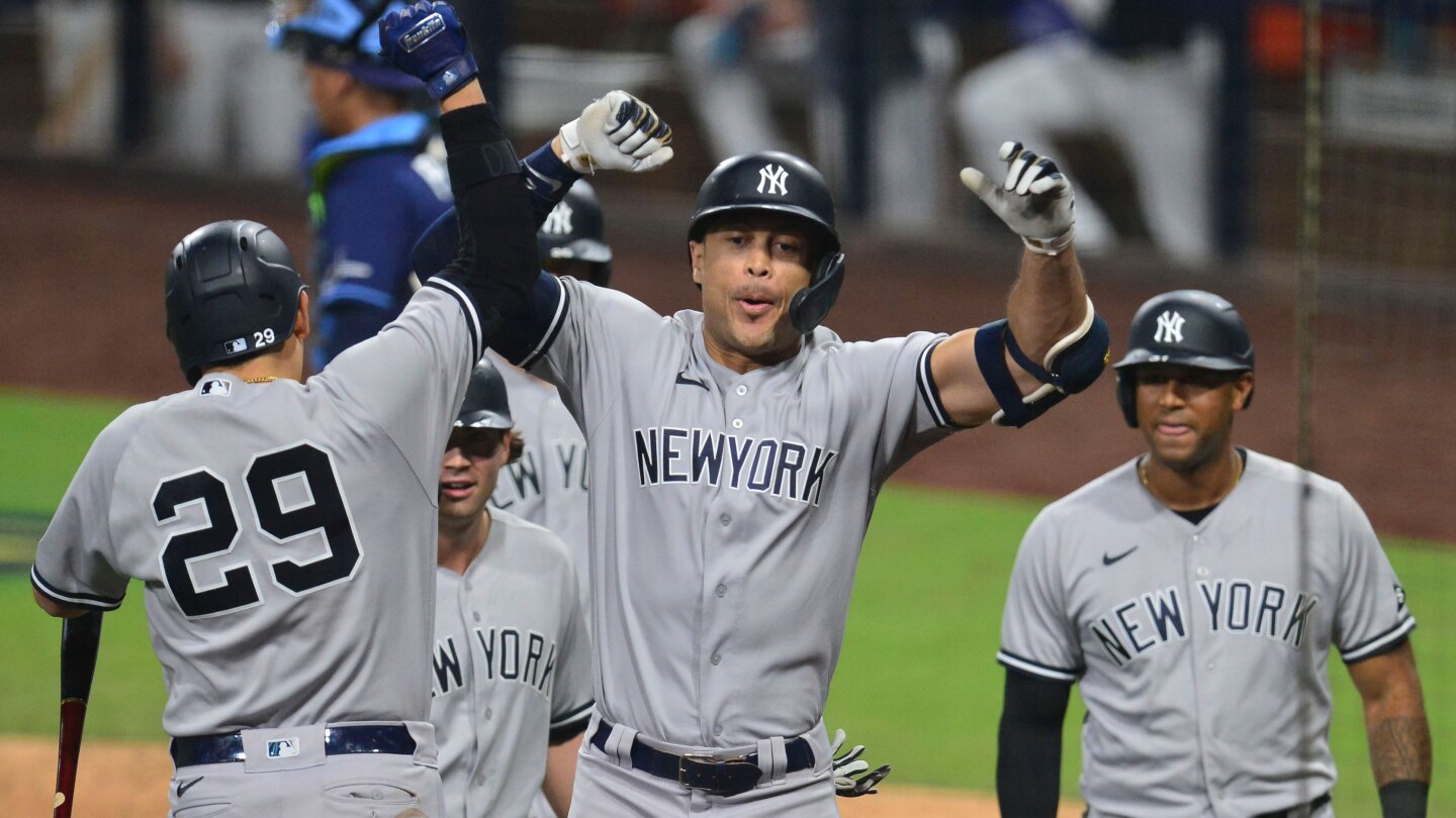 Stanton, Yankees power way to 9-3 win against Rays in opener - NBC Sports