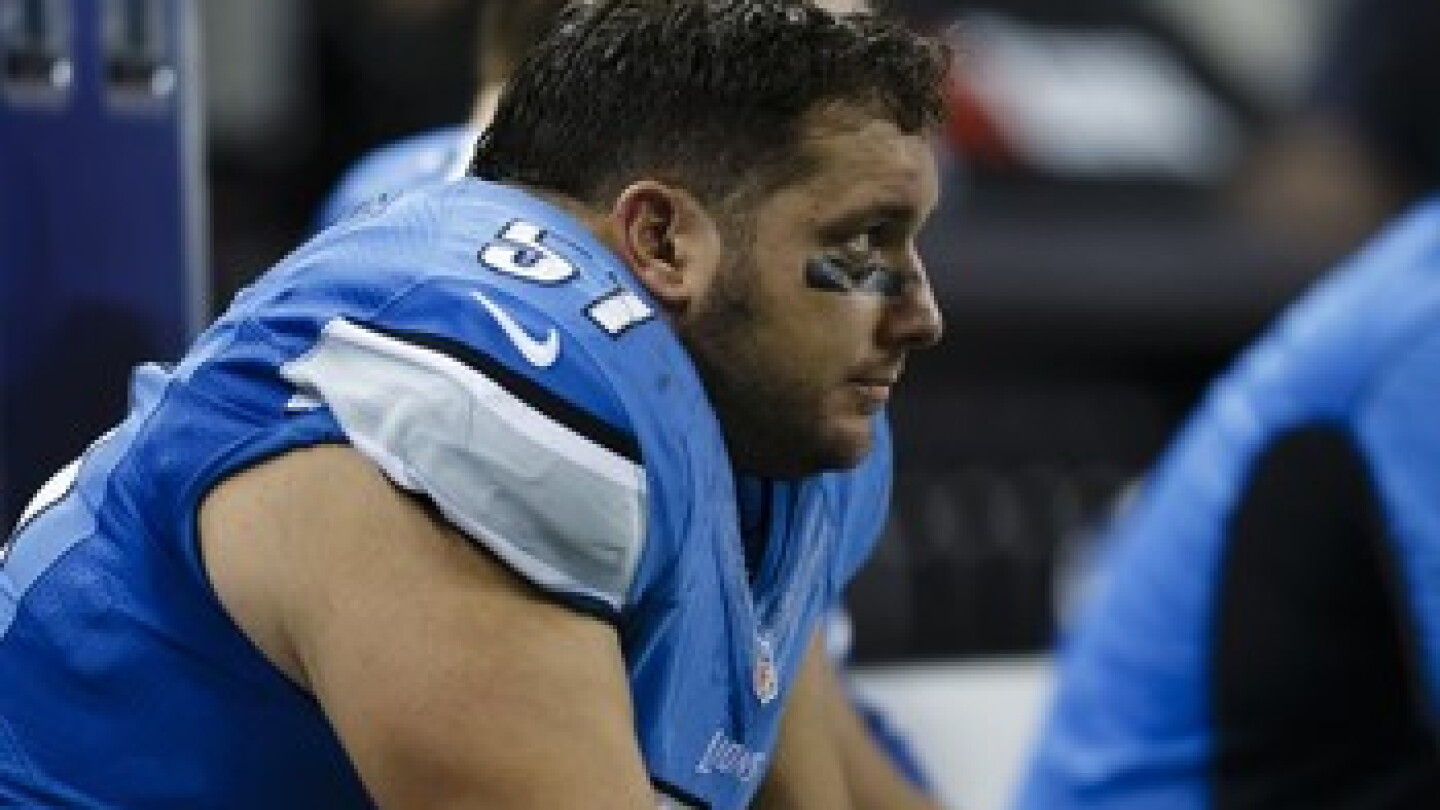Domenic Riola Lions' Dominic Raiola admits going at a Patriot's knees - NBC Sports