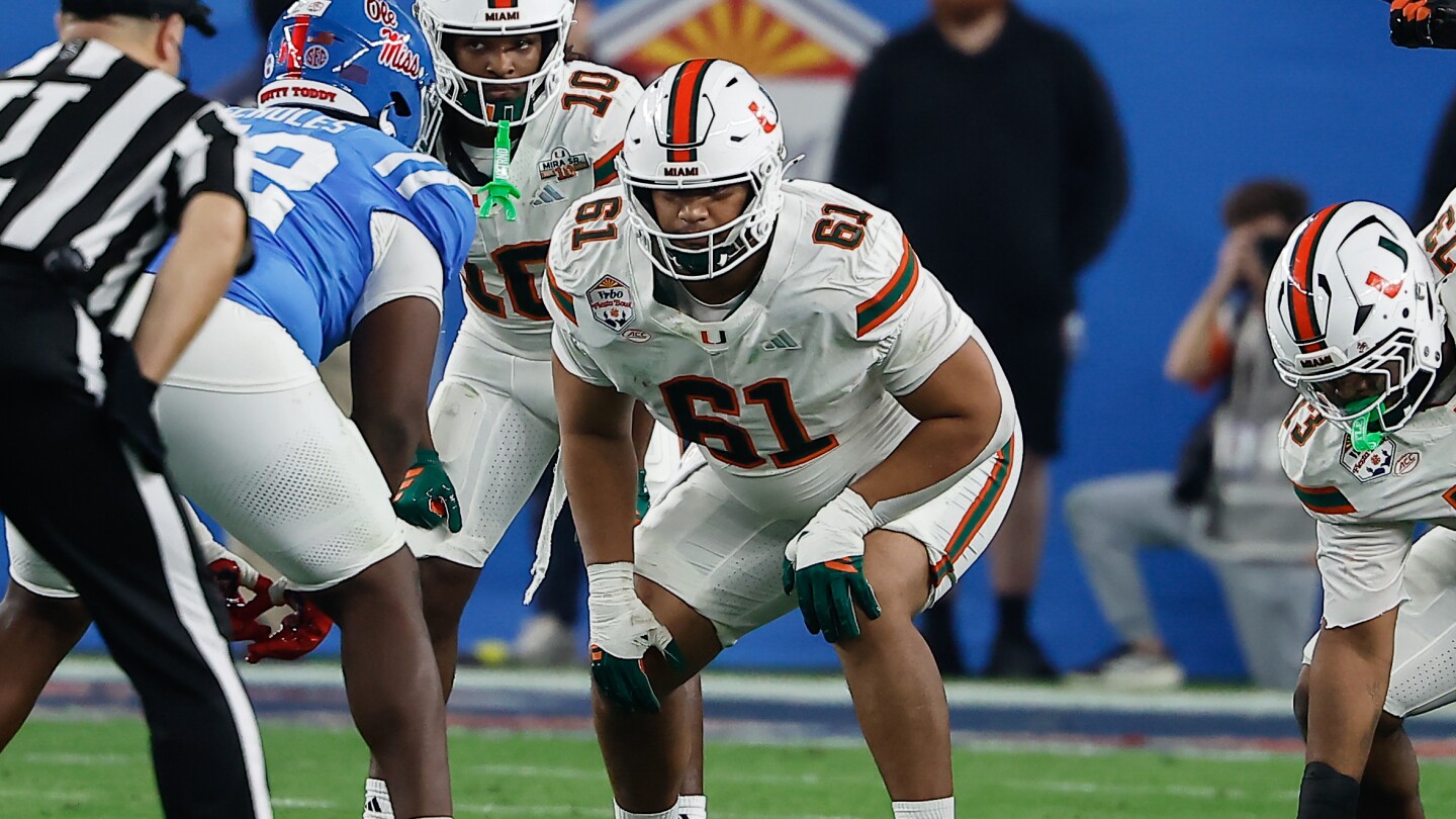 Miami OT Francis Mauigoa declares for the draft
