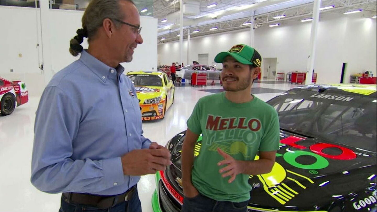 NASCAR America: Kyle Larson stoked to have throwback scheme (VIDEO ...