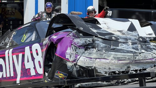Alex Bowman Michigan Crash