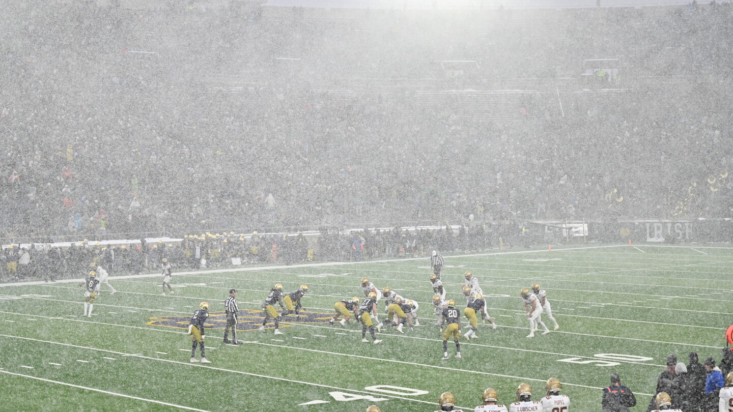 Its Snow Problem Winter adds an old-school challenge to the CFP. Visiting teams insist ...