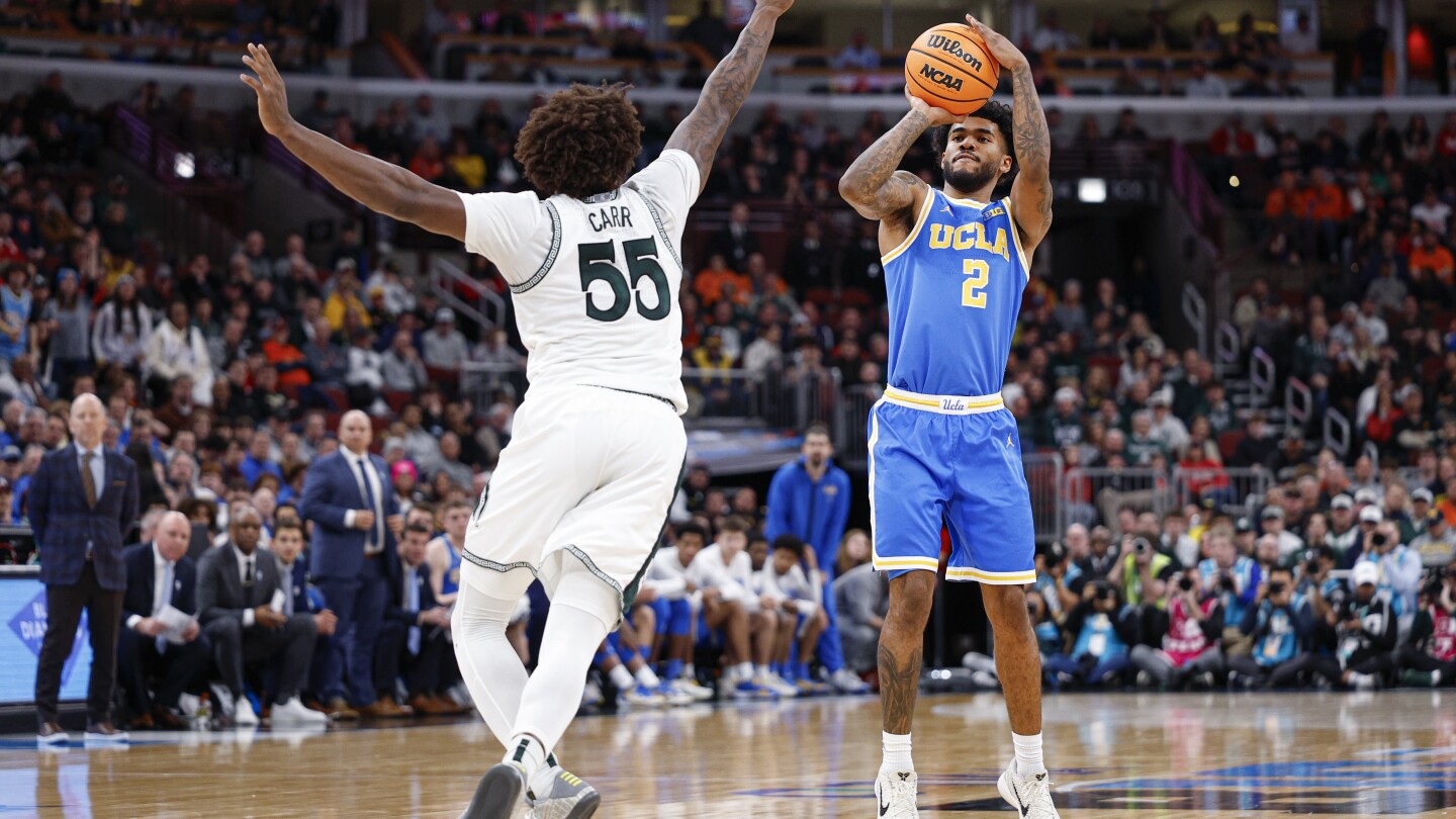 Dent, Perry lead way as UCLA holds off No. 8 Michigan State despite Bilodeau’s injury