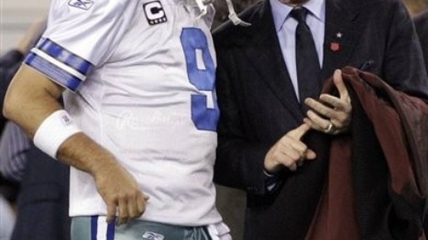 Jerry Signing Romo Jerry Jones defends his decision to talk to Garrett during the game ...