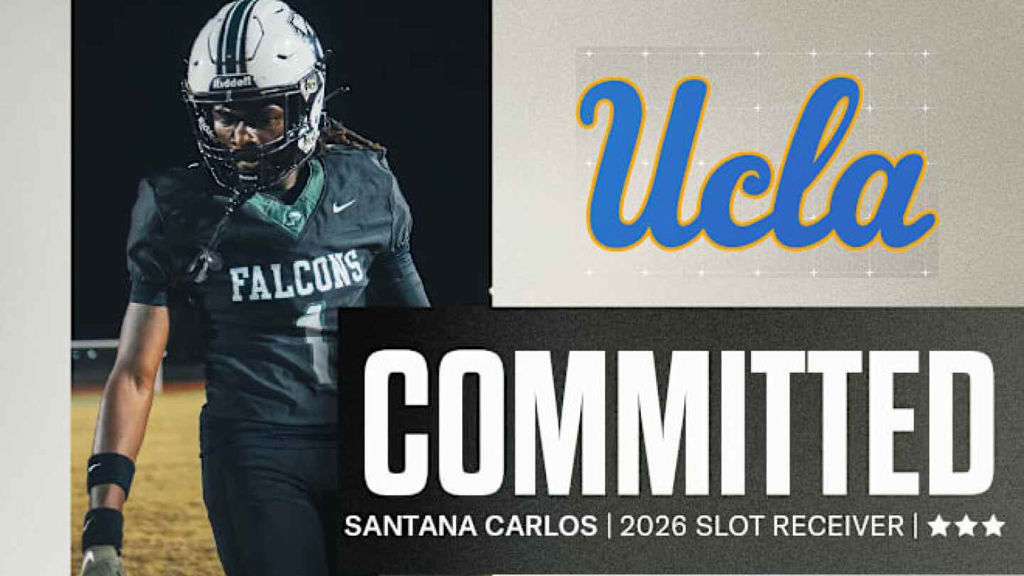 UCLA continues Sunshine State run with receiver Santana Carlos