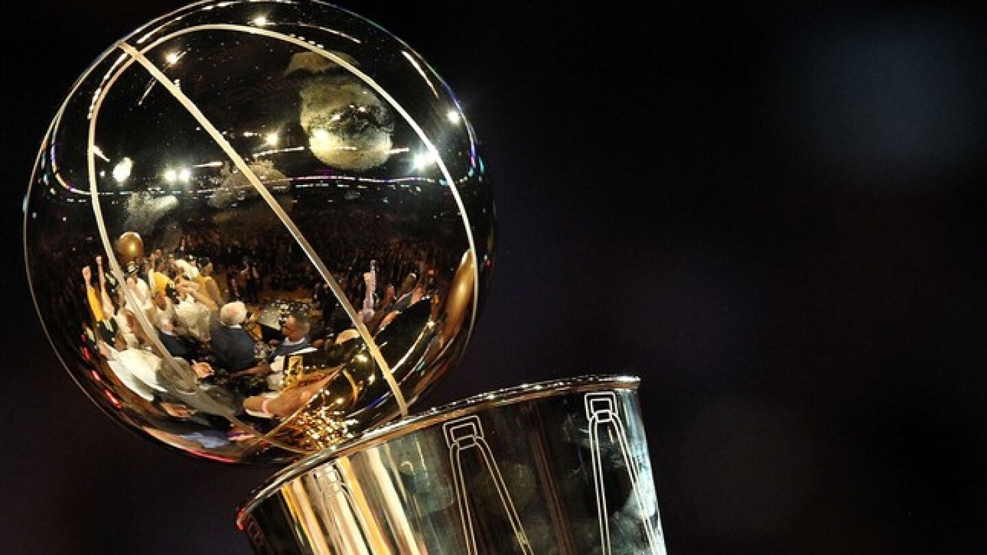 Larry O’Brien trophy logo, Finals script logo reportedly to return to court for NBA Finals