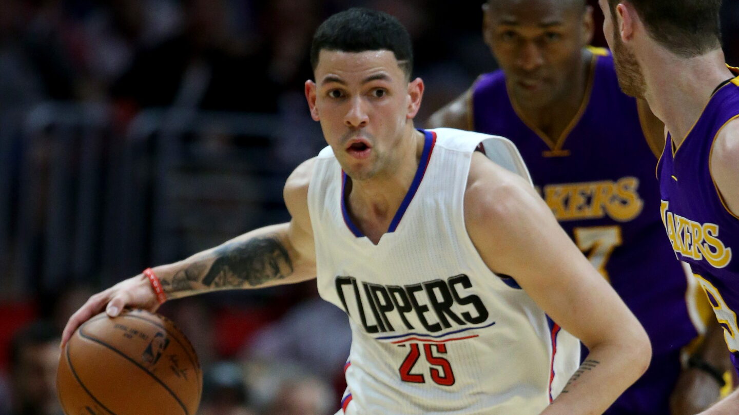 Austin Rivers Teeth Austin Rivers drops ball before first pitch at Dodgers game (video ...