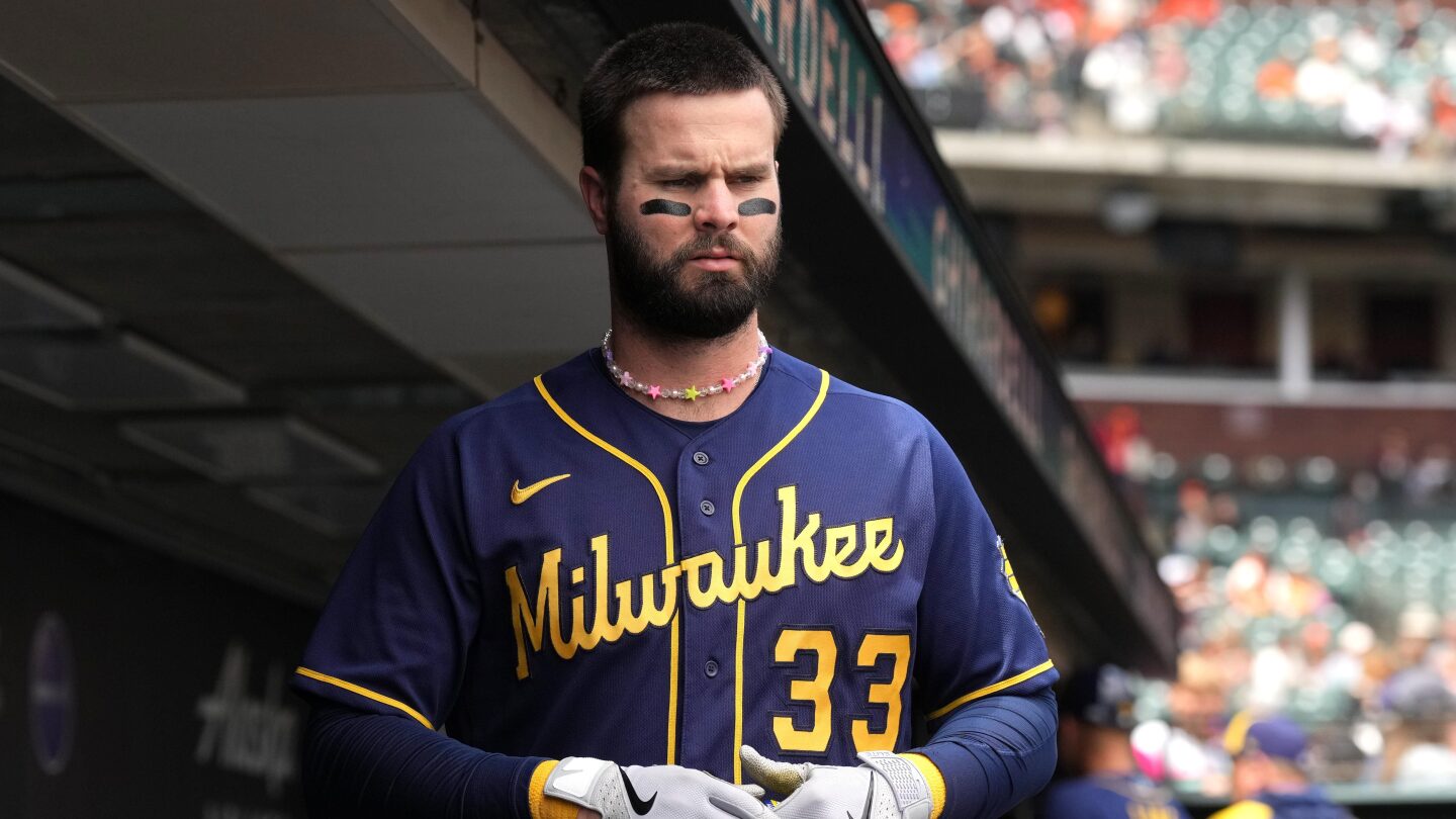 Brewers place Jesse Winker on injured list, recall Abraham Toro - NBC ...