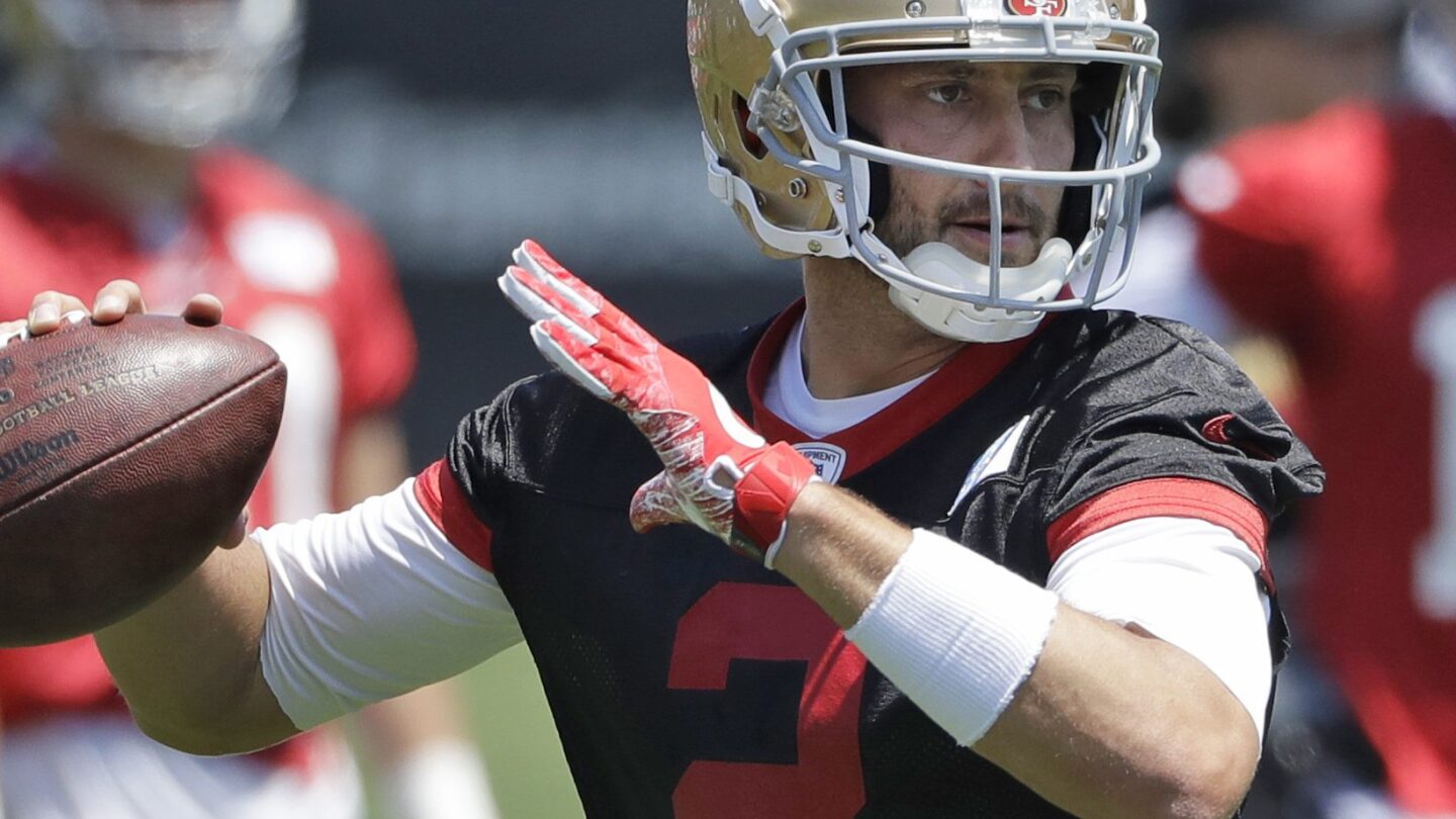 Brian Hoyer takes 49ers to Texas for passing camp - NBC Sports