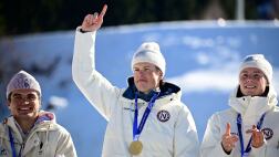 Image for Norway breaks Winter Olympic gold medal record behind Johannes Hoesflot Klaebo's dominance