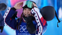 Image for Chloe Kim, unfazed by injury, crushes halfpipe qualifier to roar into final; Mastro 3rd