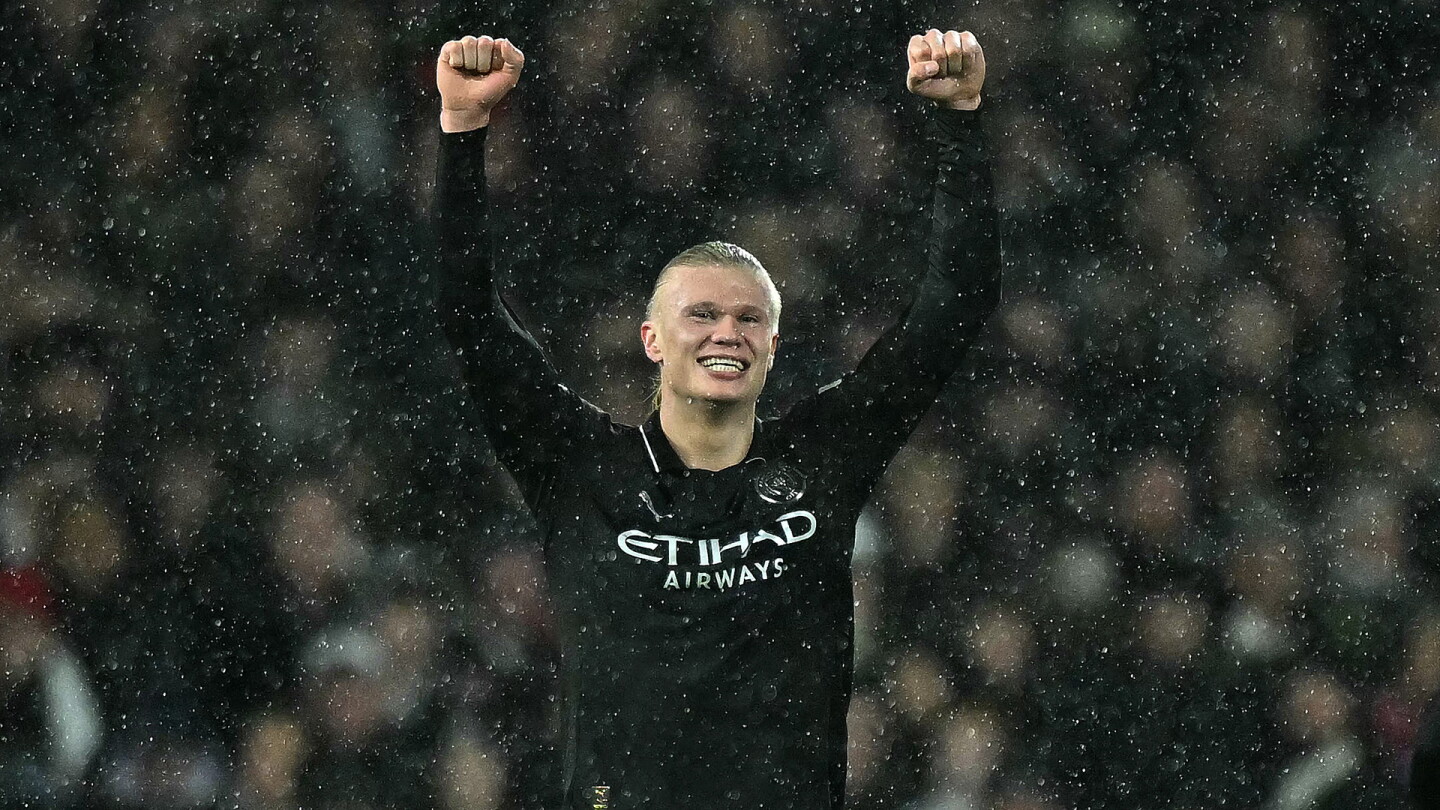 PL Update: Erling Haaland makes history in Man City's thriller with Fulham