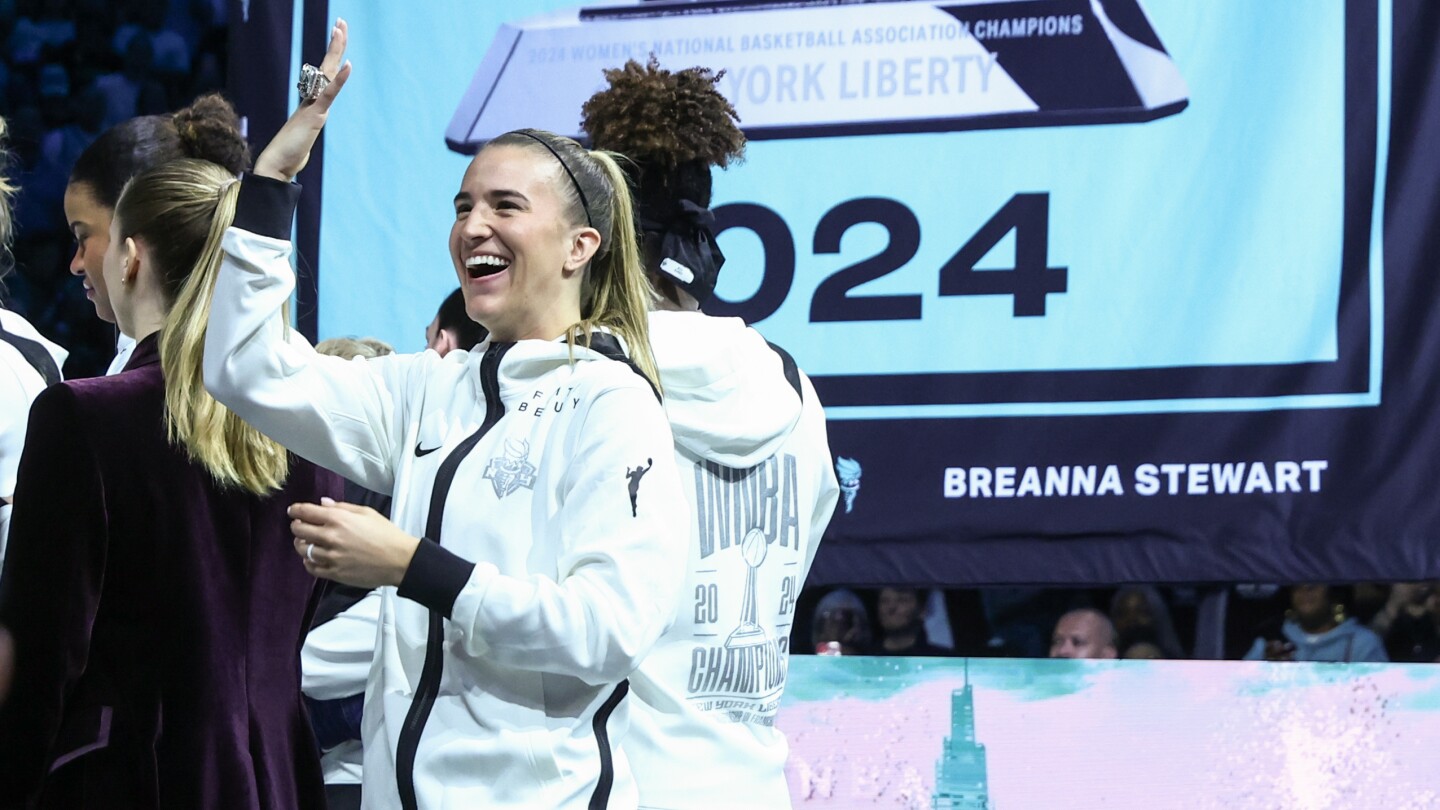 New York Liberty celebrate last season’s WNBA title with banner, ring ceremony before opener New York Liberty celebrate last season’s WNBA title with banner, ring ceremony before opener