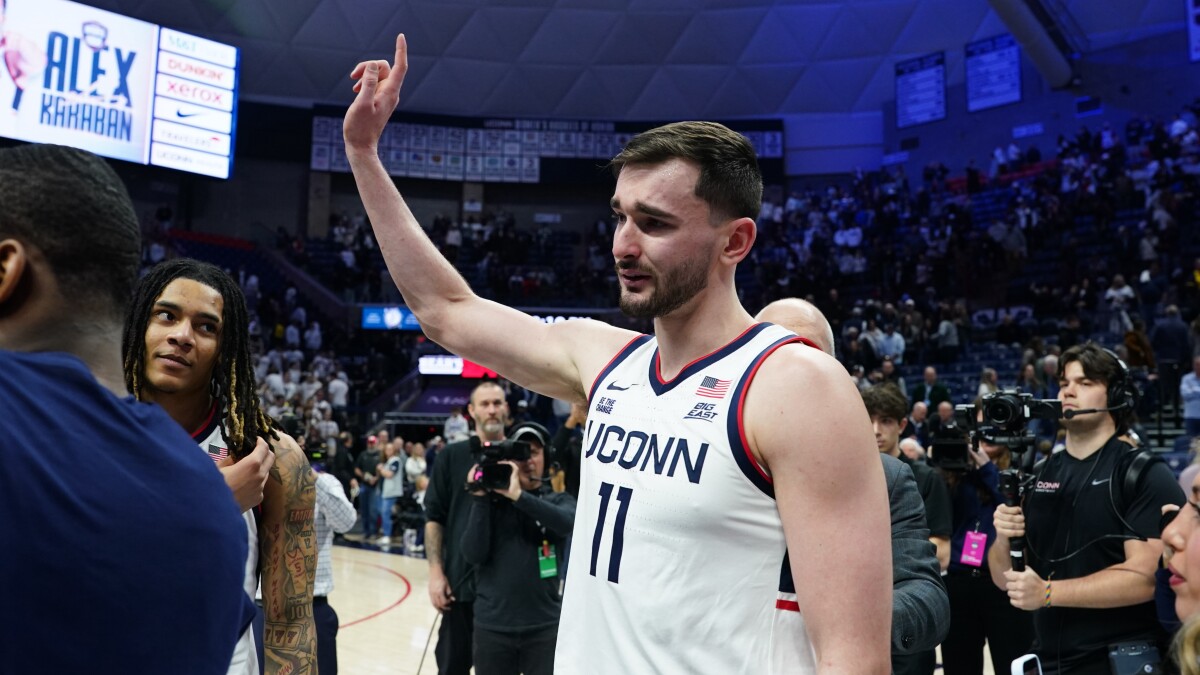 Alex Karaban helps No. 6 UConn edge Seton Hall 71-67 after being added to Huskies of Honor - NBC Sports