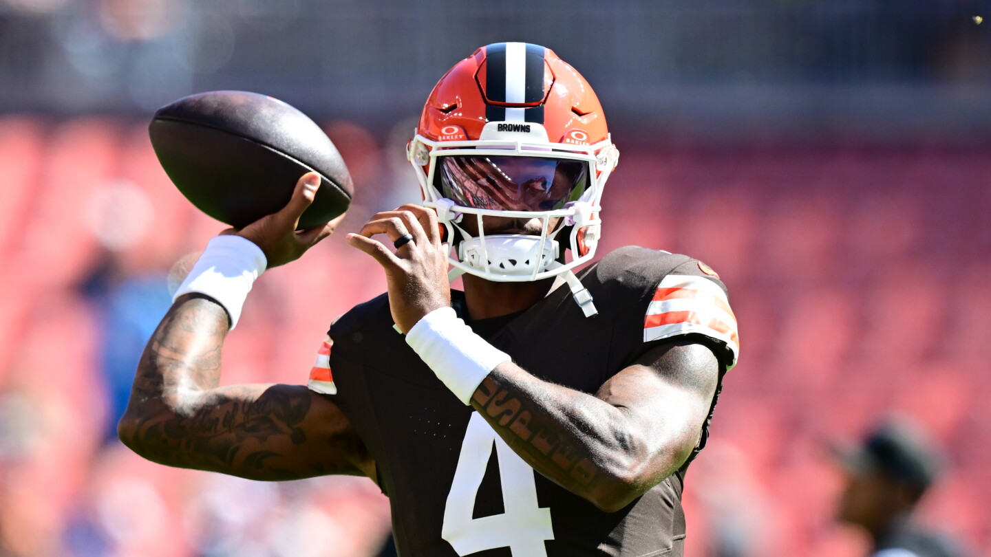 Deshaun Watson avoids boos in first drive back in Cleveland since 2024