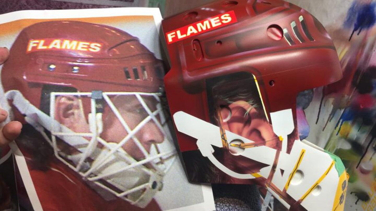 calgary flames mike smith helmet Vernon + Mike Signed Goalie Mask Tribute Signature Goalie Mask Collector Calgary Flames Daily: Game-day, Mike