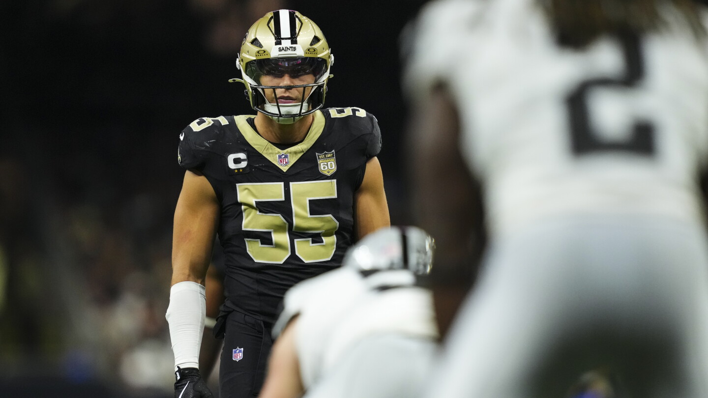 Saints rule out Kaden Elliss, Carl Granderson for Monday night's game